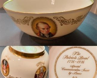 The Patriots Bowl Special Commemorative Issue by Lenox 