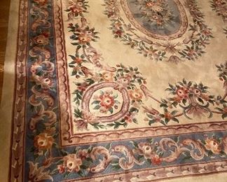 Large Wool Textured Room Rug