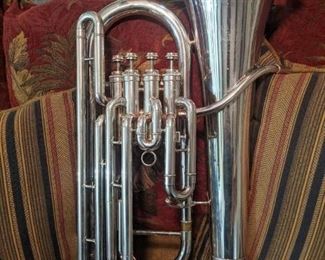 King Model 2280SP (Silver Plate) -  'legend' 4-valve Baritone Euphonium In Marvelous Condition!                           SN 914766
