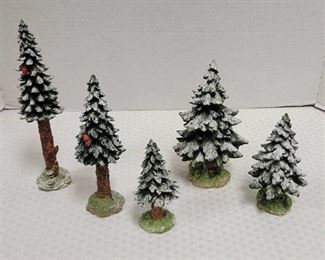 Department 56 - Set of 5 Trees