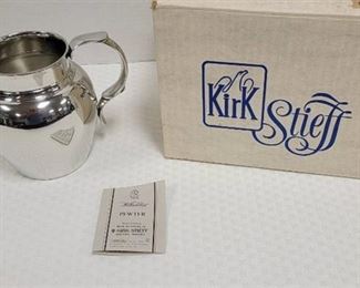 Williamsburg Pewter Kirk Stieff Pitcher