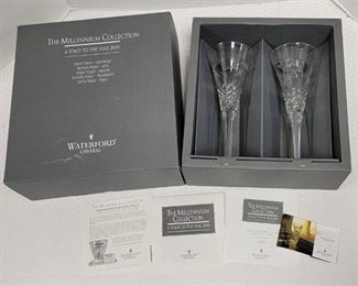Waterford Crystal Toasting Flutes - Never Used