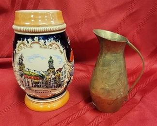 Goldenes Dachl InnsBruck Stein and Brass Creamer