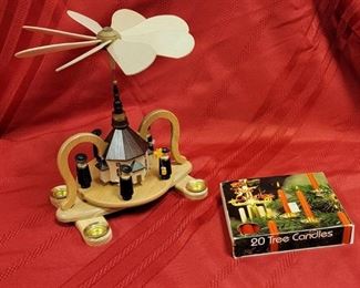 Christmas Pyramid and Candles