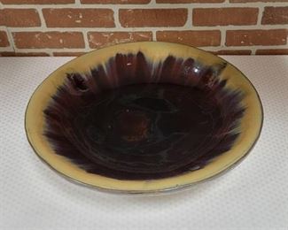 Gorgeous Extra Large Heavy Decorative Pottery Bowl 20" Diameter