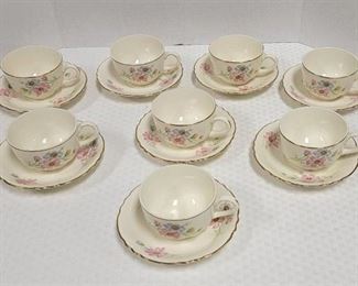 Homer Laughlin Tea Cups and Saucers