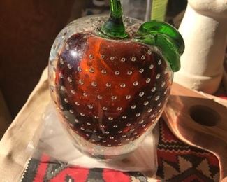 hand blown crystal apple perfect gift for your favorite teacher!