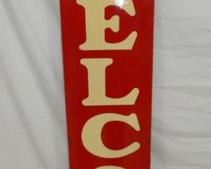 12X72 DELCO BATTERIES VERTICAL SIGN