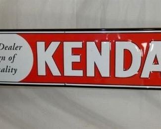 12X58 KENDALL MOTOR OIL SIGN