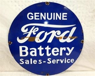 24IN OPRC. GENUINE FORD BATTERY SIGN