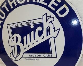 VIEW 6 SIDE 2 24IN. PORC. BUICK SERVICE SIGN 