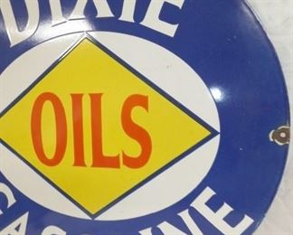 VIEW 2 RIGHTSIDE DIXIE OILS REPLICA SIGN 