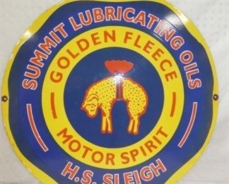 30IN. PORC. SUMMIT LUBRICATION SIGN 