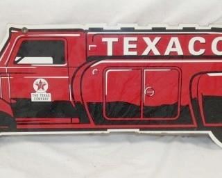 37X8 DIE CUT TEXACO TRUCK SIGN 