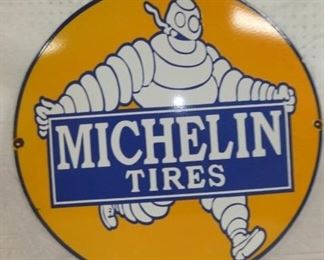 30IN PORC. MICHELIN TIRES SIGN 