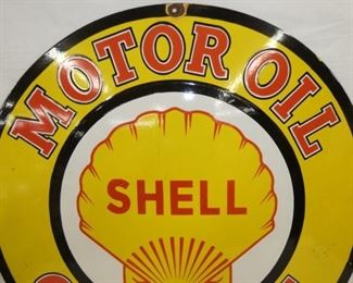 VIEW 2 CLOSEUP SHELL OIL SIGN