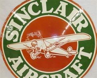 30IN PORC. DS SINCLAIR AIRCRAFT SIGN