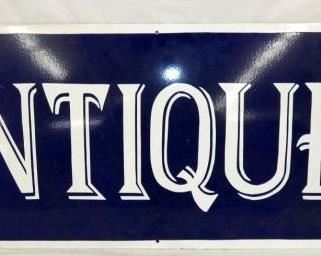 44X17 PORC.  ANTIQUES REPLICA SIGN