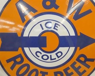 VIEW 2 CLOSE UP ICE COLD A&W SIGN