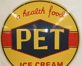 VIEW 3 SIDE 2 30IN. PORC. PET SIGN