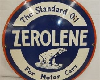 18IN. PORC STANDARD ZEROLENE REPLICA SIGN