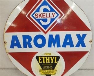 16IN.  SKELLY AROMAX ETHYL REPLICA SIGN