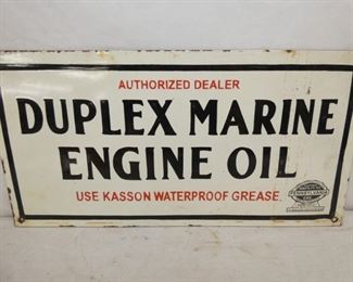 20X10 DUPLEX MARINE ENGINE OIL SIGN