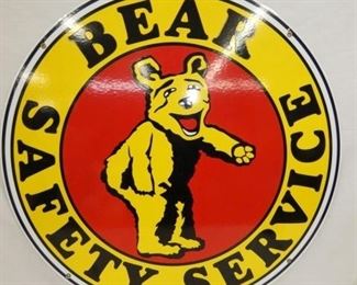 26IN.  BEAR SAFETY SERVICE REPLICA SIGN