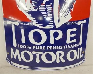 VIEW 3 BOTTOM TIOPET MOTOR OIL CAN SIGN