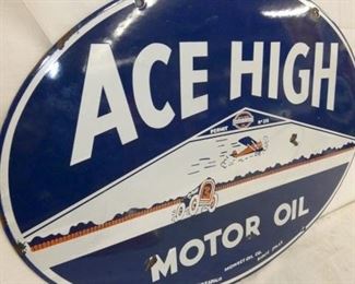 VIEW 3 LEFTSIDE 22X16 ACE HIGH REPLICA SIGN 
