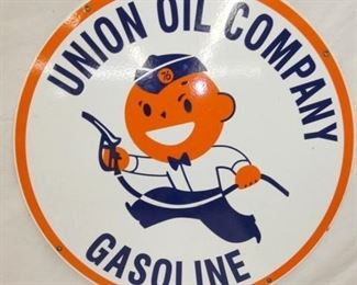 24IN. PORC. Union Oil CO. REPLICA SIGN