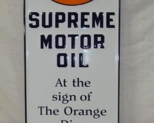13X42 GULF SUPREME MOTOR OIL SIGN