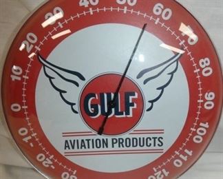 12IN.  GULF REPLICA THERMOMETER