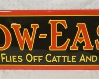 42X14EMB. COW-EASE REPLICA SIGN