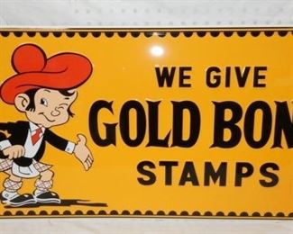 36X18 GOLD BOND  STAMPS REPLICA SIGN 