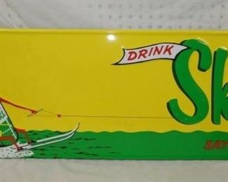 43X14 EMB. DRINK SKI REPLICA SIGN