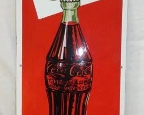 14X40 PORC. ICE COLD COKE REPLICA SIGN