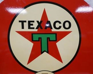 VIEW 3 CLOSE UP TEXACO HANDPAINTED SIGN