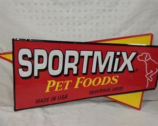 30X14 EMB. SPORTMIX PET FOODS SIGN