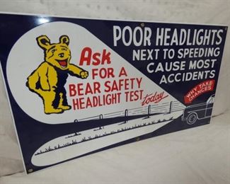 VIEW 2 LEFTSIDE BEAR SAFETY REPLICA SIGN