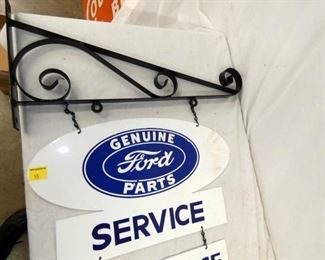 VIEW 2 CLOSE UP FORD PARTS REPLICA SIGN