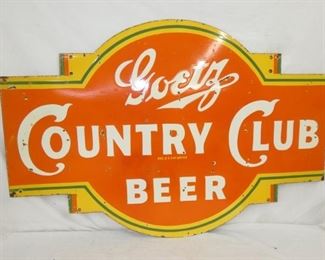48X32 DS PORC. COUNTRY CLUB BEER SIGN