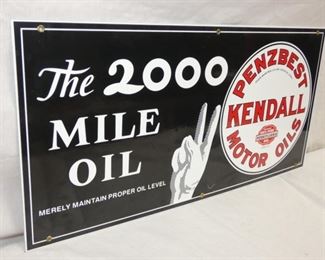 VIEW 3 THE 2000 MILE OIL KENDAL SIGN 
