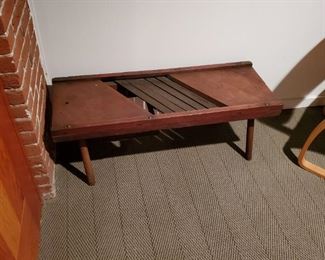 Primitive cabbage/kraut cutter table