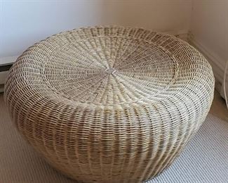 Retro wicker cocktail table
