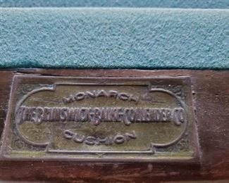 Brunswick Balke Collender pool table