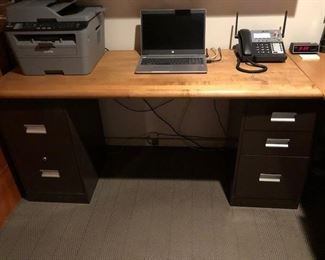 Butcher block desk tops