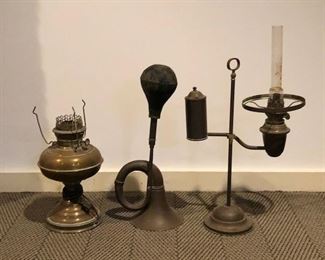 Brass Lamps Horn