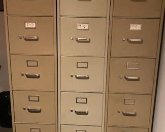 file cabinets, 5 drawer