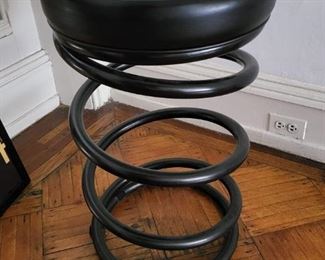 Vintage industrial spring bar stool